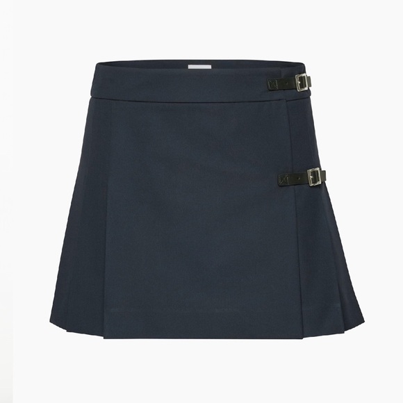 Aritzia Sunday best Josette pleated skirt in admiral size 0 - Picture 6 of 11